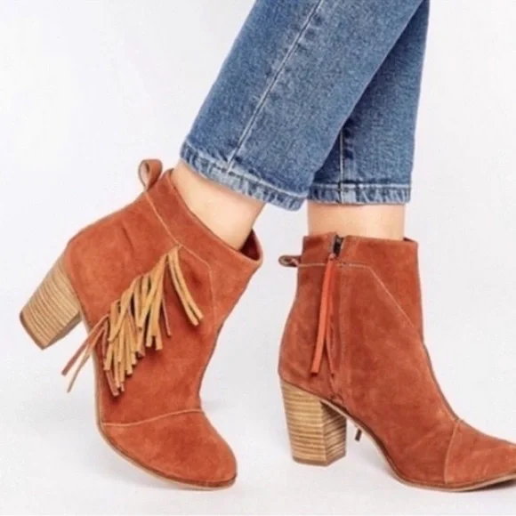 Toms | Shoes | Toms Lunata Fringe Western Style Boots  display picture 1
